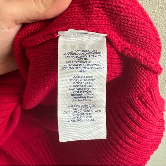 NWT Chaps Red Cable Knit Sweater 2X - Picture 7 of 11